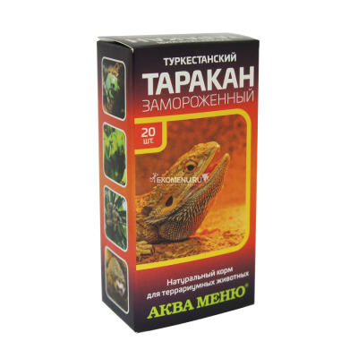 Таракан туркменский замороженный 20шт (коробка)